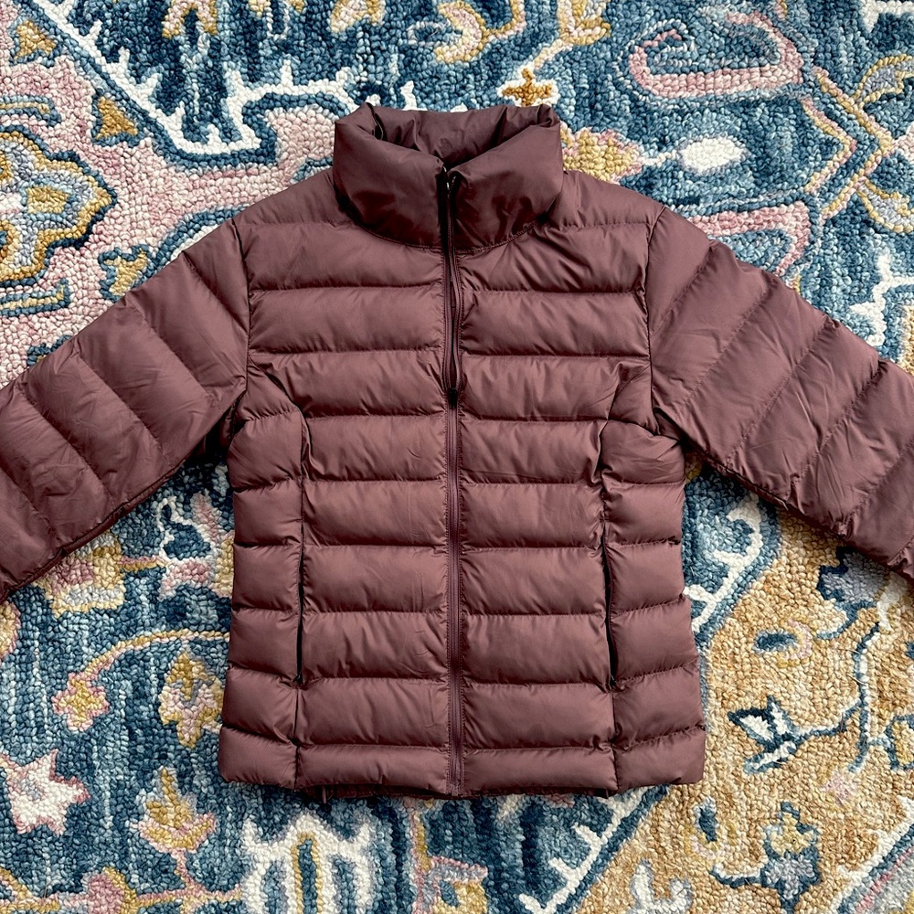 Mauve/Rose Tentree puffer jacket!